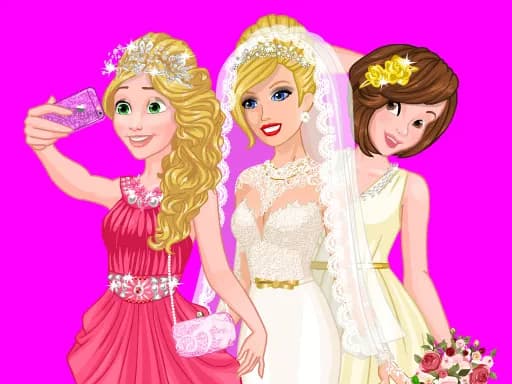 Barbie'nin Prenseslerle Düğün Selfie'si