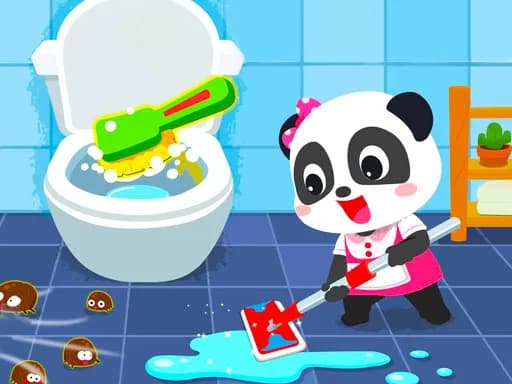 Bebek Panda Ev Temizliği