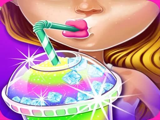 Buzlu İçecek Yapıcı Rainbow Tatlılar oyunu çevrimiçi