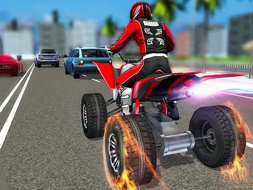 Aşırı ATV Quad Yarışçısı