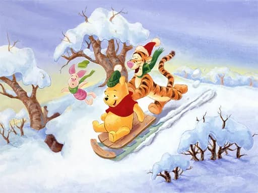 Winnie the Pooh Noel Yapboz Bulmacası 2