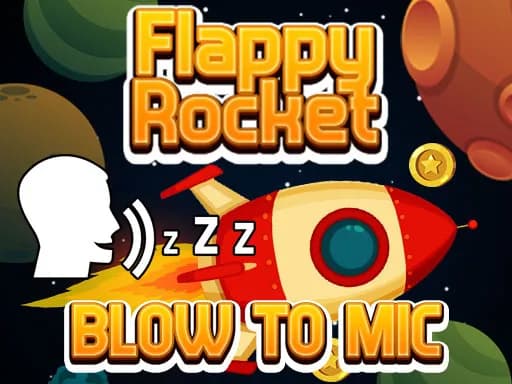 Flappy Rocket: Mikrofona Üfleyerek Oynayın