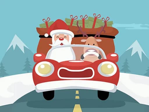 Santa Hediye Dağıtan Yapboz