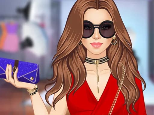 Kırmızı Halı Moda Kız Giydirme