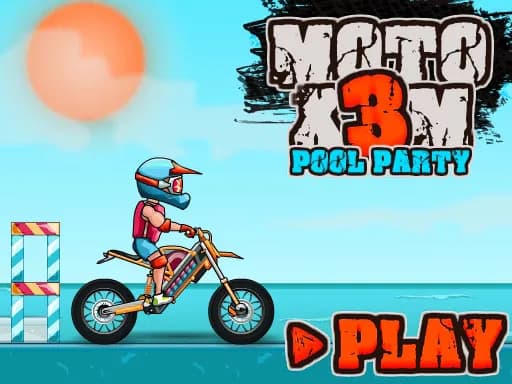 Moto X3M Havuz Partisi Oyunu