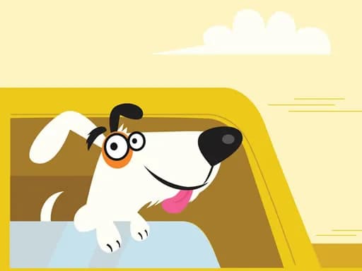 Sevimli Yavru Köpekler Araba Eşleştirme 3