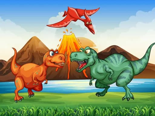 Renkli Dinozorlar Eşleştirme 3