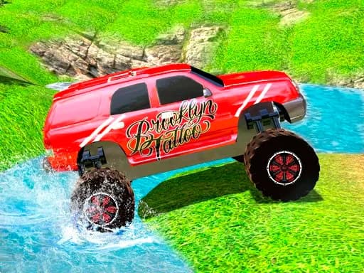 Offroad Büyük Canavar Kamyonu Tepe Sürüşü