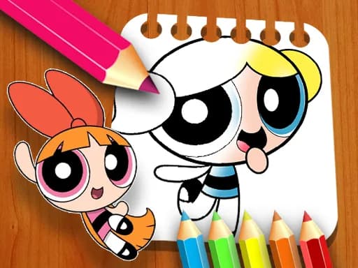 Powerpuff Kızlar Boyama Kitabı