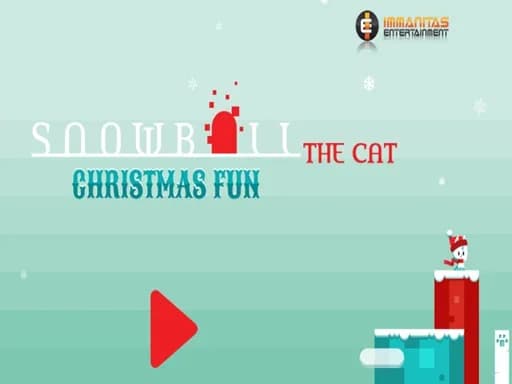 Karla Oynayan Kedi Snowball