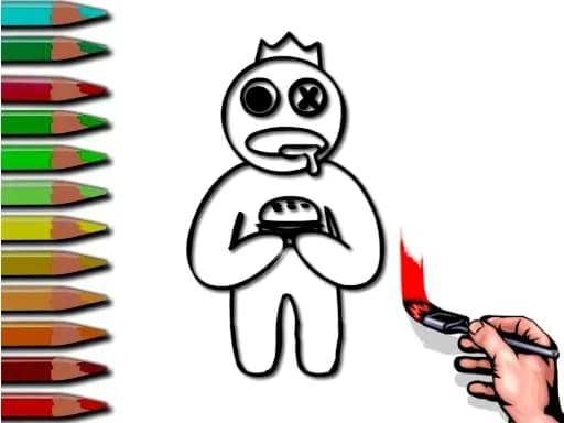 Rainbow Friends Boyama Kitabı