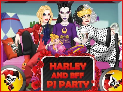 Giydirme Oyunu: Harley ve En İyi Arkadaşlarıyla Pijama Partisi